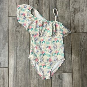 Hibiscus floral bathing suit